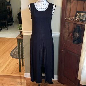 Connected Apparel sleeveless black knit dress